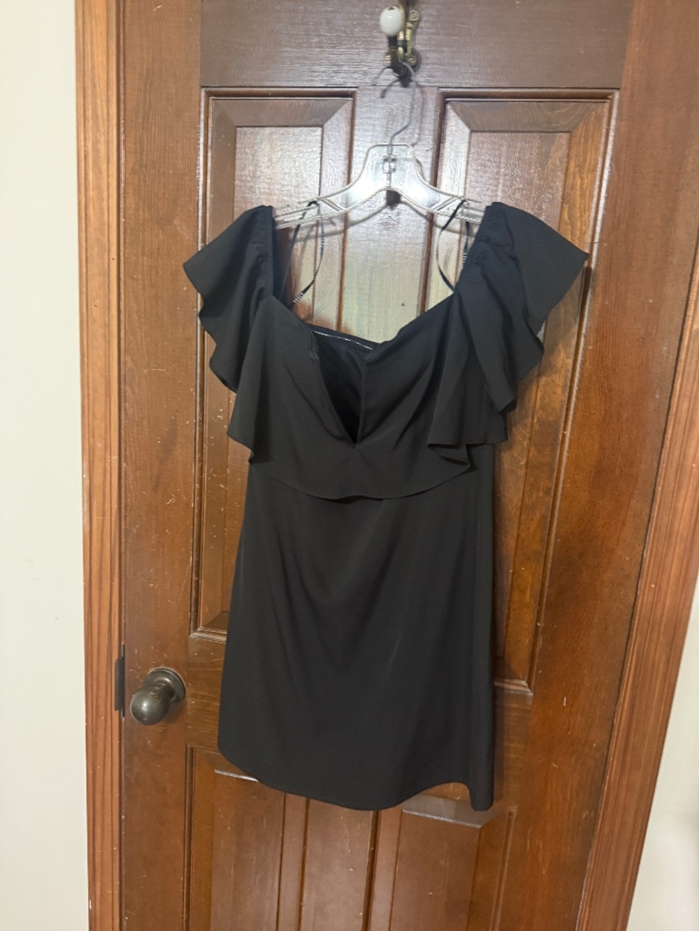 Off the shoulder black E.SSUE dress (S)